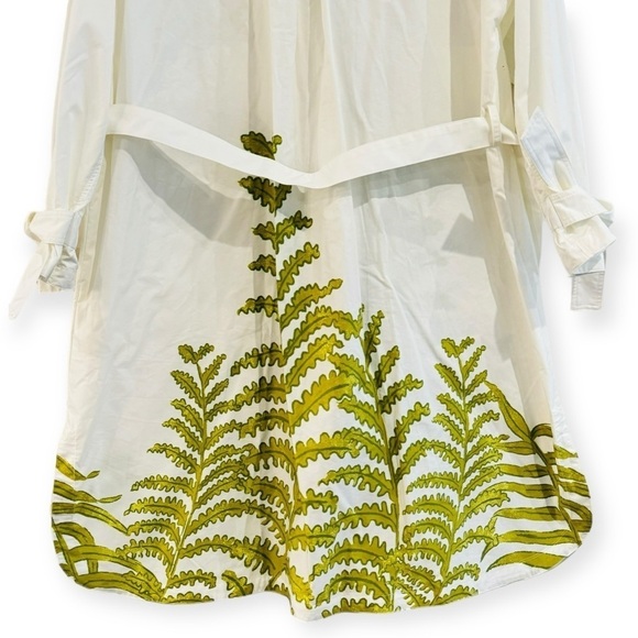 ANTHROPOLOGIE Tropical Printed Oversized Trench Coat Spring Unique Size M NEW - Picture 7 of 15